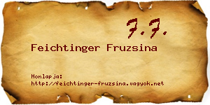 Feichtinger Fruzsina névjegykártya